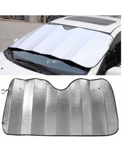Buy Silver Aluminum Foil Car Windscreen Sun Shade - cartco.pk