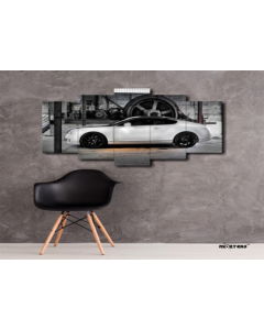 Wood Wall Art Car 5 Piece Split Mozter  Luxury Home Decor