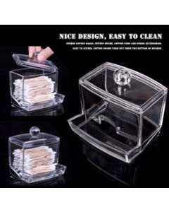 Acrylic Cotton Swabs Storage Box