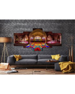 Darwesh Mosque 5 Piece Split Mozter Wall Art Islamic Home  Decor