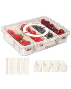 Premium acrylic airtight multi portion box