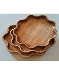 Star Serving Solid Wood Kitchen Tray