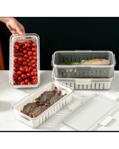 Premium acrylic airtight 3 portion box