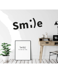 Wall art - Always smile Style Home Decor