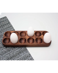Wooden Kitchen Egg Holder Tray