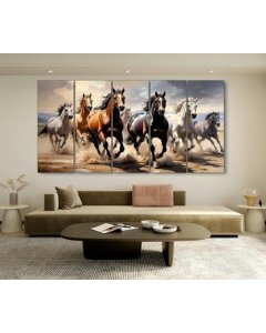 Running Horses Painting 3d Wall Art - Elegance Home Decor
