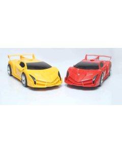  Plastic Yellow Mini Sports Car Toy Vibrant and Exciting Racing Fun - cartco.pk