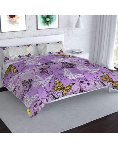 Buy Purple Butterfly Pure Cotton King Duvet Cover | Cartco.pk 