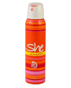 Buy Orignal She Is Happy Deodorant Body Spray Orange - cartco.pk