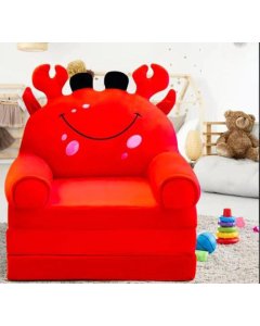 Red 3-Layer Sofa for Kids Cozy Comfort and Vibrant Style - Cartco.pk