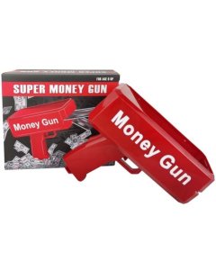 Red Super Money Gun Toy Exciting Money Filled Fun - cartco.pk