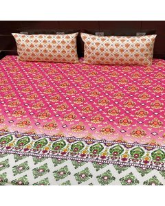 Buy Abstract Pink Double size bed sheet online | Cartco.pk 