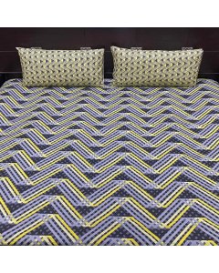 Buy Lining Yellow/Purple single size bed sheet | Cartco.pk 