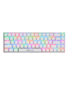 XTRIKE ME GK-994W WIRELESS 2.4G RGB BT GAMING WHITE KEYBOARD 