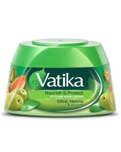 Vatika Naturals Naurish & Protect Hair Cream, Natural Moisturizing for Men and Women