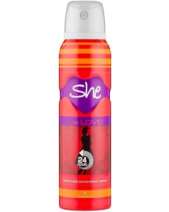 Orignal Body Spray She Is Love Deodorant Spray Red, deodorant , body spray , body perfume - cartco.pk