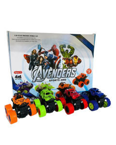 
Avengers Sports Car Set 4 By 4 Big Wheels Toy For Kids | Action-Packed Playtime Fun"
