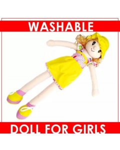 19 Inches Washable Long Leg Candy Doll Stuffed Doll Yellow