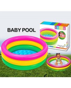 Intex 57107 Sunset Glow Baby Pool for Kids Size 24" x 8.5"