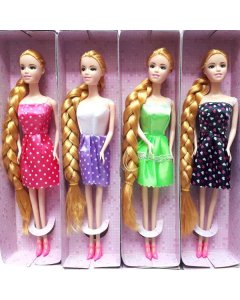 Buy Fashion Girl 11Inches Beautiful Long Hair Doll For Girls - cartco.pk