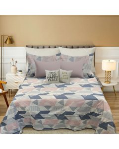 Buy luxury Triangular Stripes Cotton King Bed Sheet | cartco.pk 