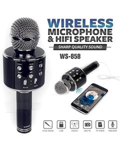  Wireless Microphone Hifi Speaker and Sharp Quality Sound - cartco.pk