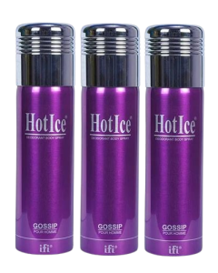 Hot Ice Deodorant Body Spray Gossip Purple Body Perfume - cartco.pk